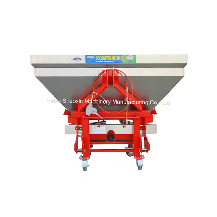 Expendente de fertilizante de acero inoxidable de doble disco